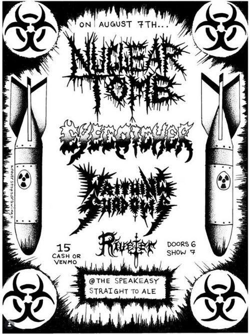 Nuclear Tomb, Eyecatcher, Writhing Shadows, Riveter